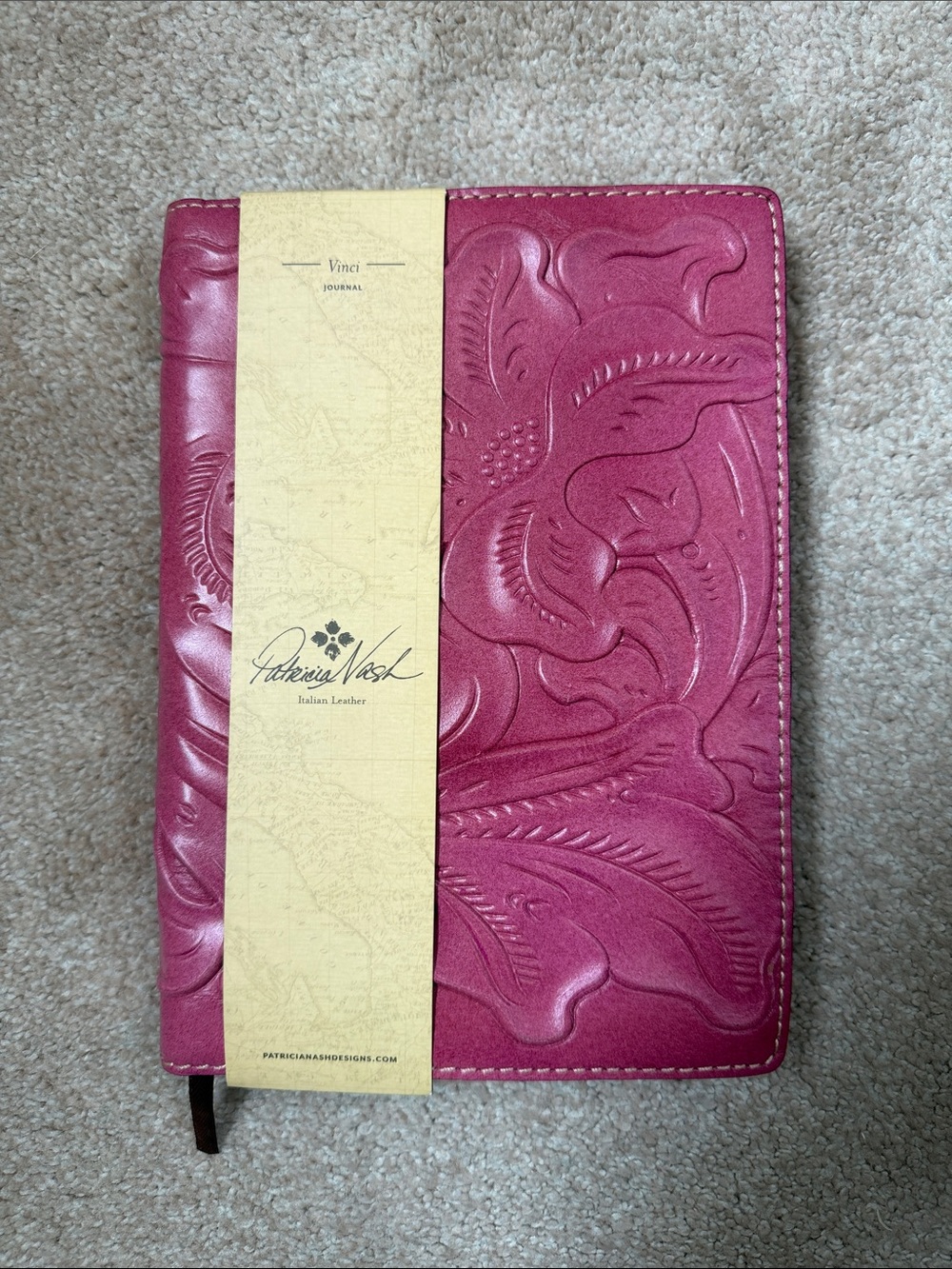 Leather Journal Patricia Nash Embossed Italian Leather NWT